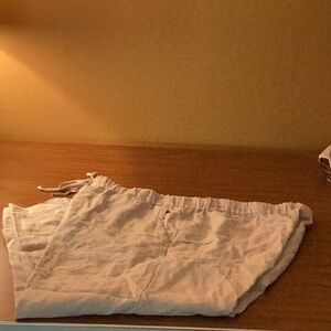 Casual Cream Capris for Women